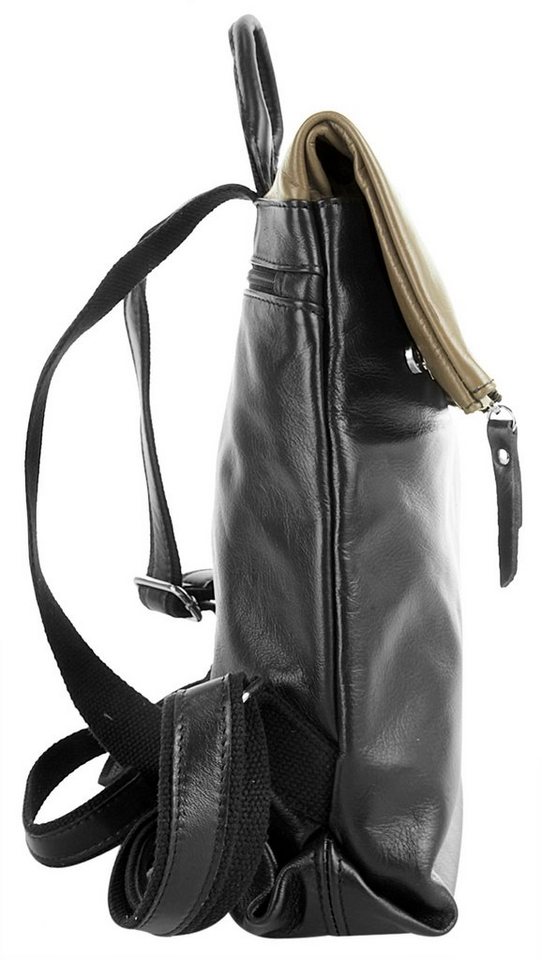 Cluty Cityrucksack CLUTY Damen echt Leder, Made in Italy, echt Leder, Made in Italy Bild 2