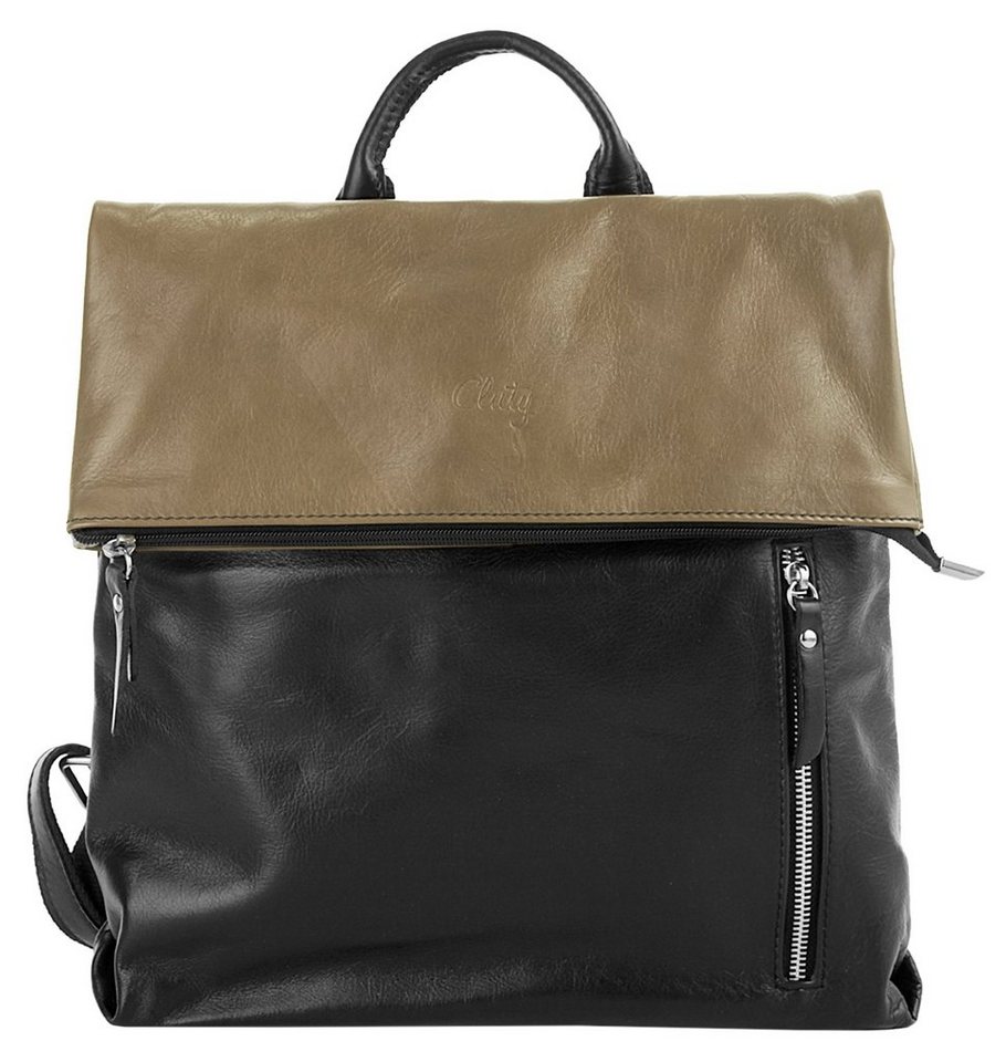 Cluty Cityrucksack CLUTY Damen echt Leder, Made in Italy, echt Leder, Made in Italy Bild 4
