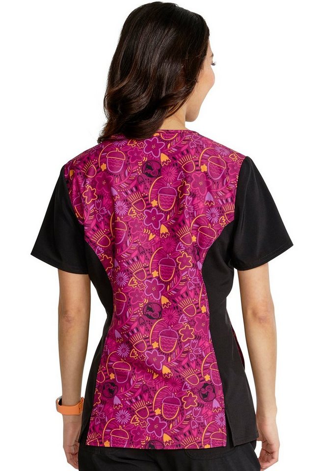 Cherokee Funktionsbluse Bunt bedruckter Damen Kasack "Nuts for Nuts A&B Hörnchen" Kasack mit Motiv Bild 3