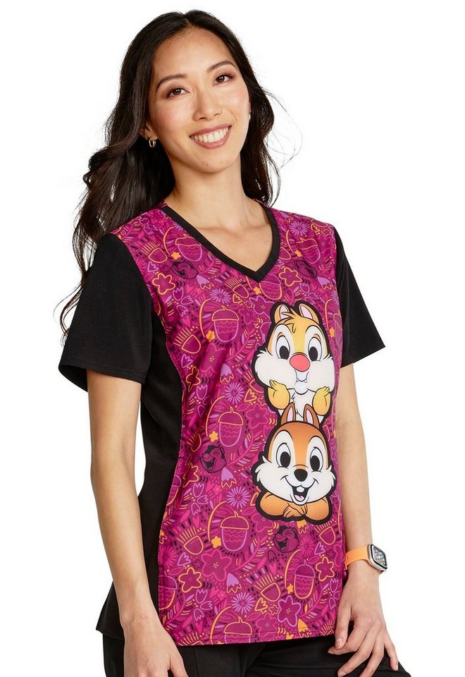 Cherokee Funktionsbluse Bunt bedruckter Damen Kasack "Nuts for Nuts A&B Hörnchen" Kasack mit Motiv Bild 5