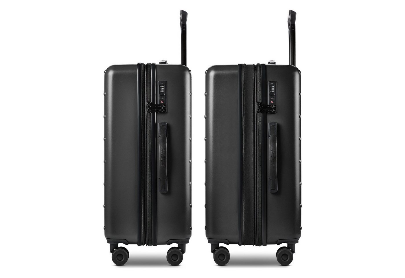roberto cavalli Trolleyset Florence, 4 Rollen, (3-teilig, 3 tlg), Polyurethan
