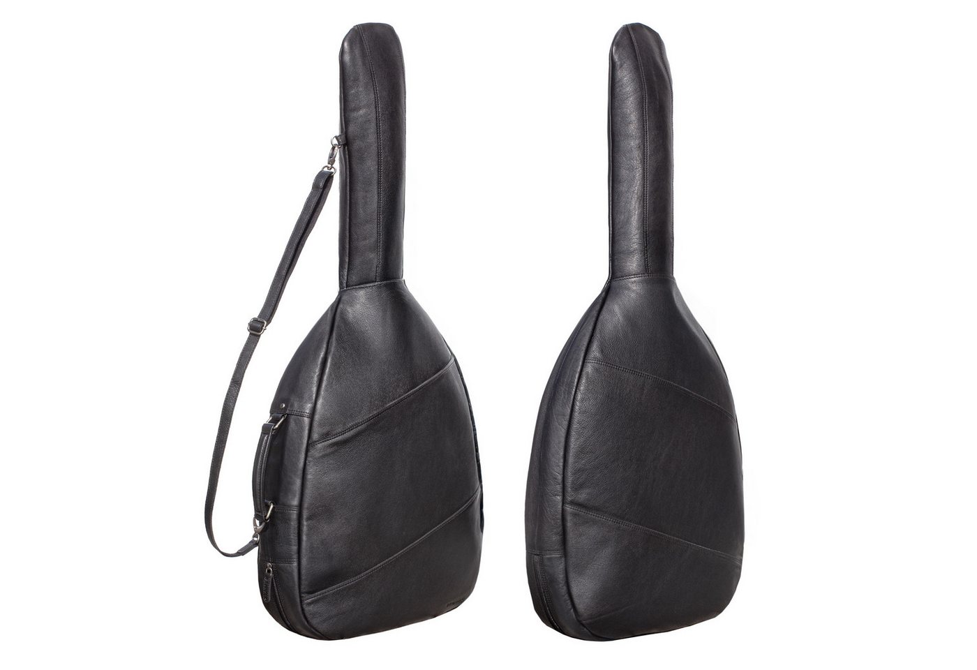STILORD Weekender "Elvis" Premium Leder Gitarrentasche für 4/4 Gitarren 39", 40" und 41