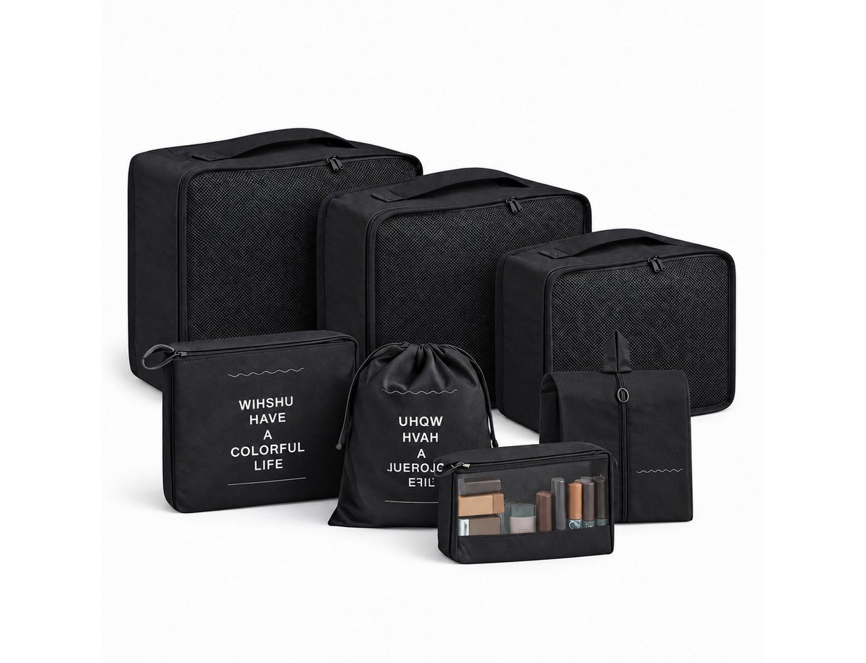 Everhomely® Kofferorganizer Packtaschen und Packwürfel für Reisen (Set)