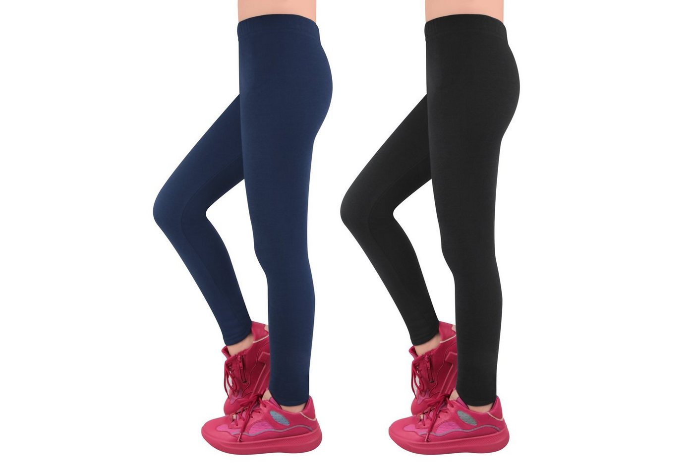 L&K-II Thermoleggings 4602 (1/2/3er-Pack, 2-tlg., 1/2/3er-Set) Winter gefütterte Mädchen Leggings Bild 2