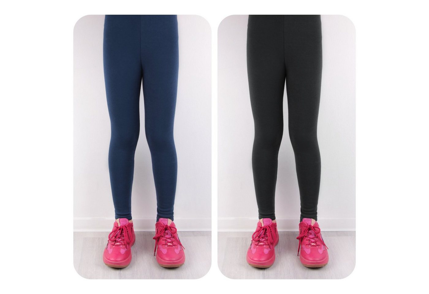 L&K-II Thermoleggings 4602 (1/2/3er-Pack, 2-tlg., 1/2/3er-Set) Winter gefütterte Mädchen Leggings Bild 4