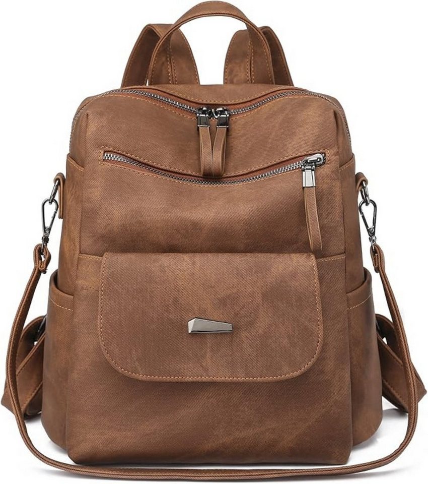 inschimmer Cityrucksack Rucksack Damen Wasserdicht Reiserucksack für Pendeln Schule Arbeit Bild 5
