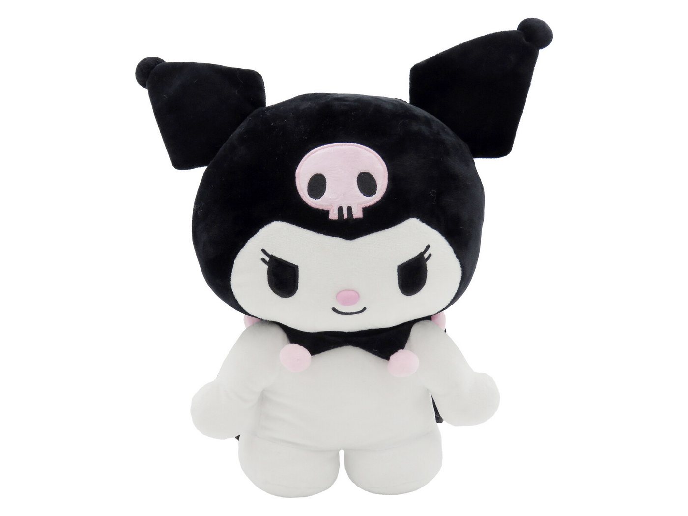 Hello Kitty Kinderrucksack - Kuromi Plüschrucksack kuschelig mit Reißverschluss (1-tlg) Bild 3
