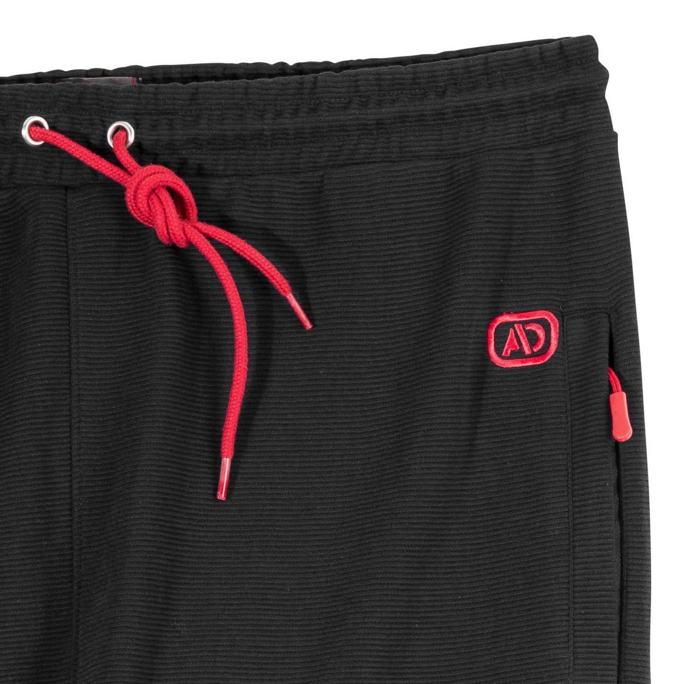 ADAMO Jogg-Bermudas Adamo kurze Jogginghose Übergröße schwarz gerippt Bild 2