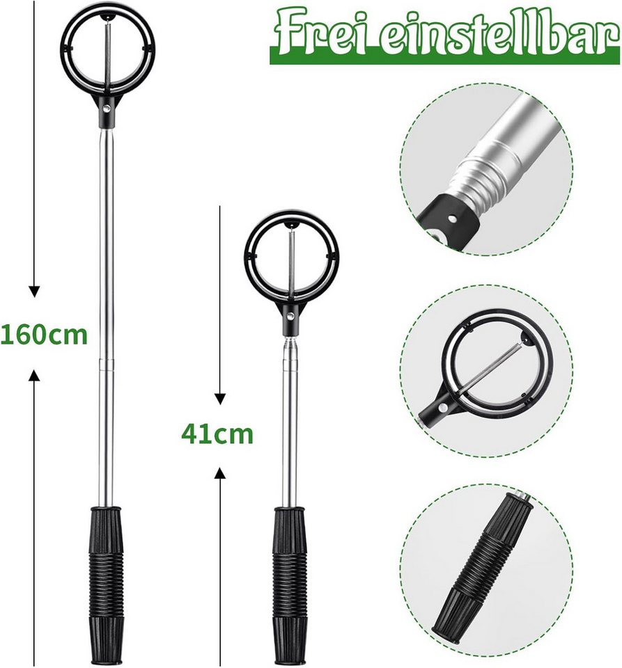 FELIXLEO Golfballtasche Golfball Retriever Teleskop Ballsammler Edelstahl für Wasser (1-tlg) Bild 2