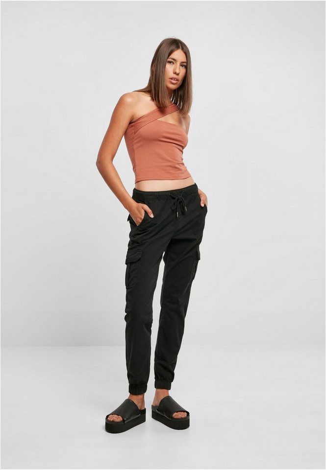 URBAN CLASSICS Funktionshose Ladies High Waist Cargo Jogging Pants Bild 5
