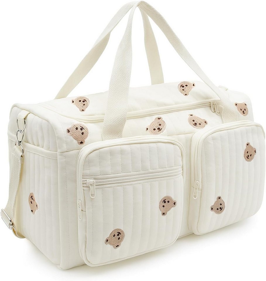 ibettertec Wickeltasche Kliniktasche Geburt 48x26x22 Kinderwagen Tasche Wickeltasche Organizer, Babytasche Lässig Wickelrucksack für Krankenhaus Reisen Kinderwagen Bild 3