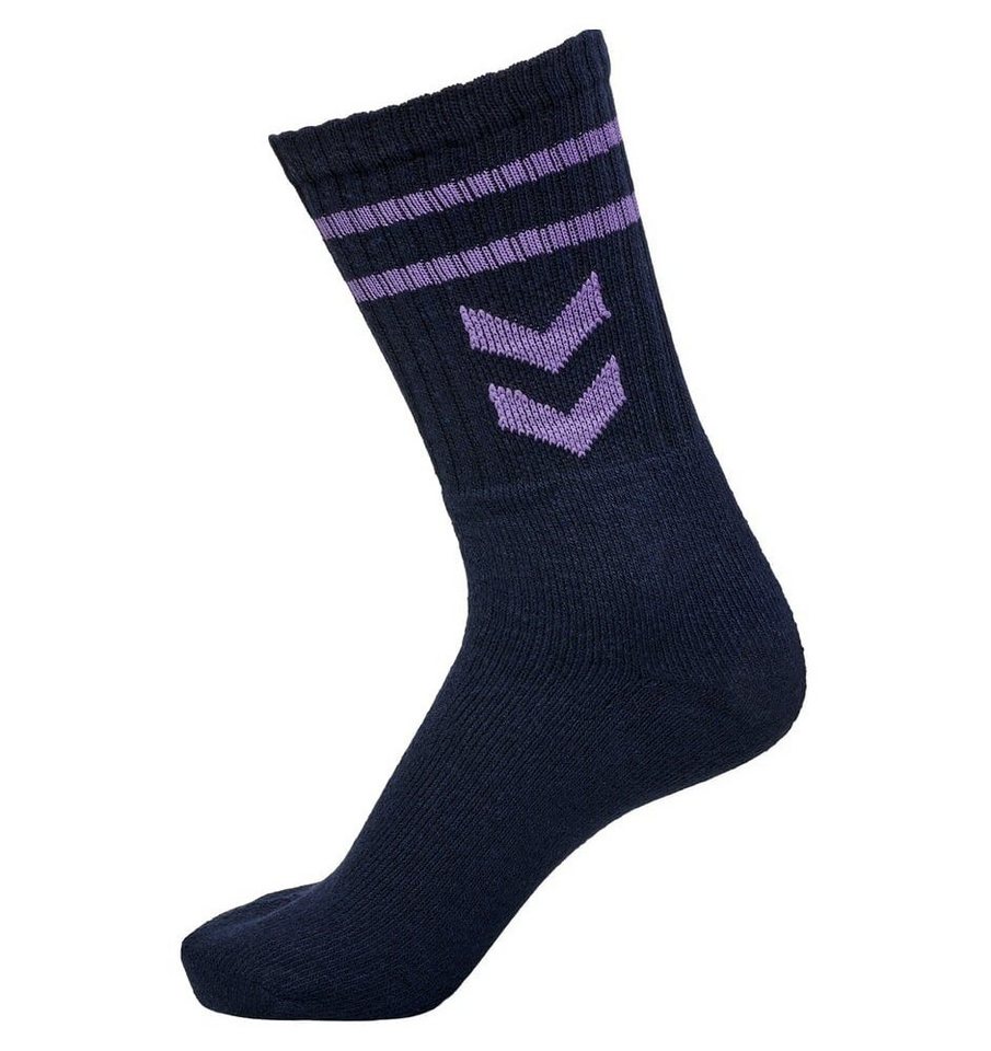 hummel Sportsocken Crew weiss/grau/dunkelblau - 3 Paar