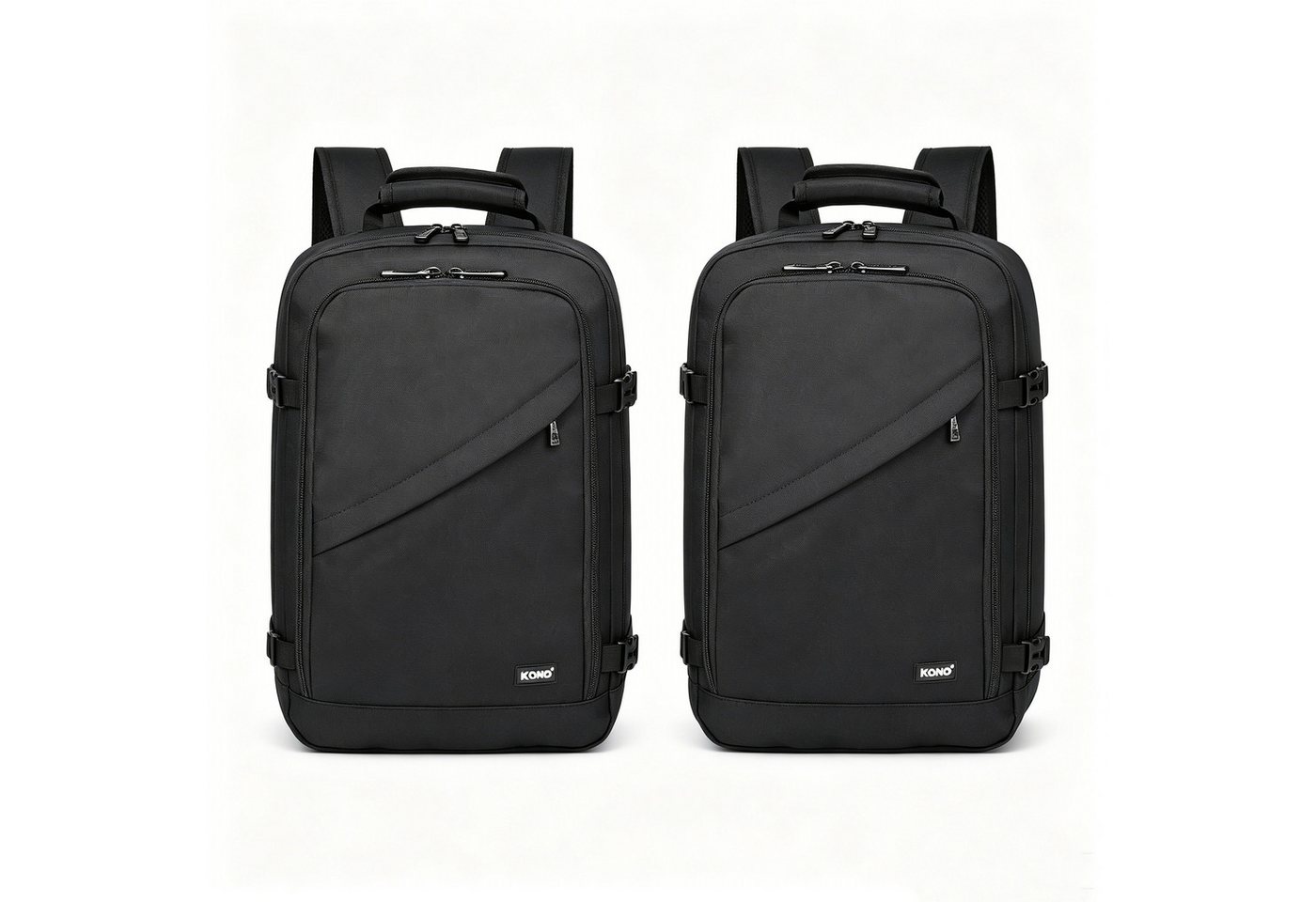 KONO Tagesrucksack 20L, Kabinenrucksack 40x20x25 cm für für Ryanair, Unter-Sitz-Tasche (2-tlg) Bild 3