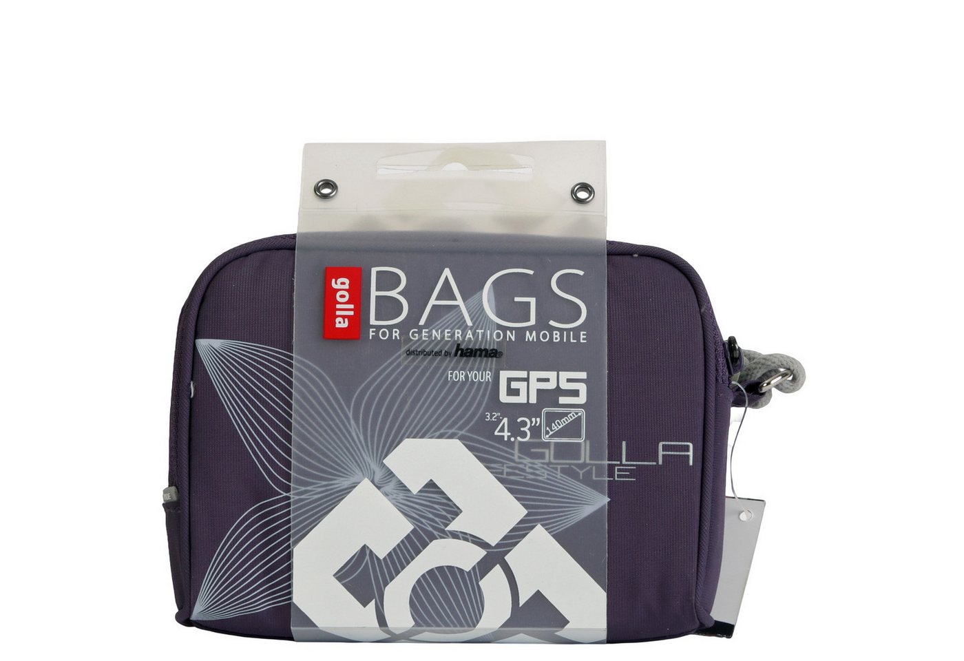 GOLLA Navigationstasche Navi-Tasche GPS Case Etui Schutz-Hülle Etui Lila, Aufbewahrung für 4,3" Navi Navigation Gerät auch Fahrrad-Navi E-Bike Bild 2