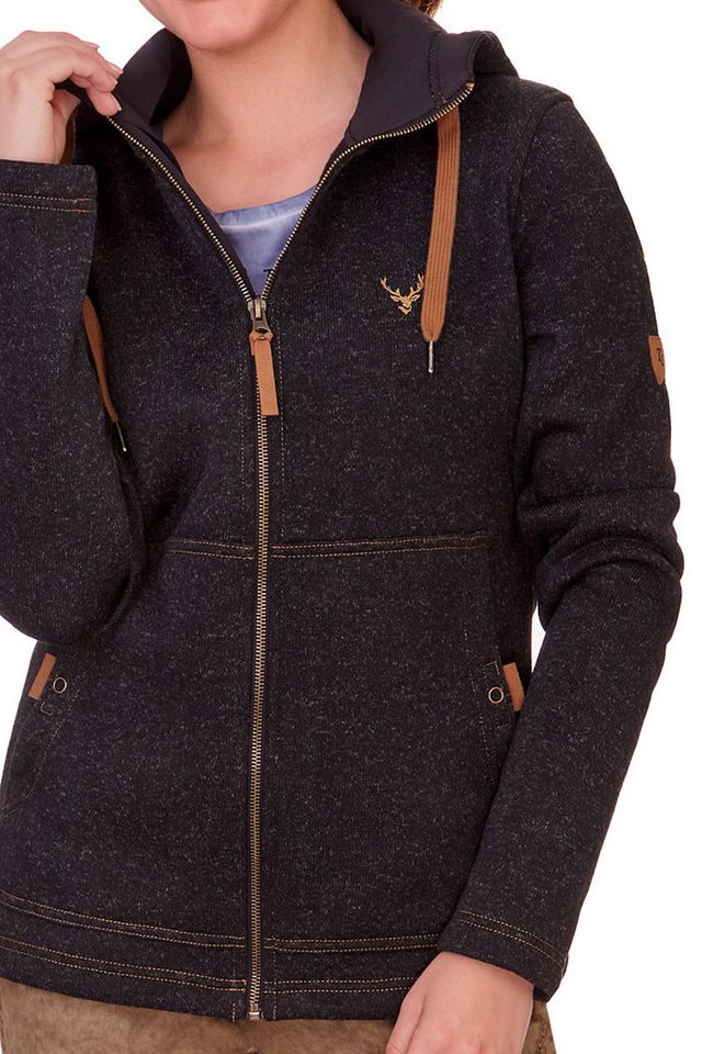 Tom Collins Outdoorbluse Strickfleecejacke Damen - RAMIRA - anthrazit, mittelgrau Bild 2