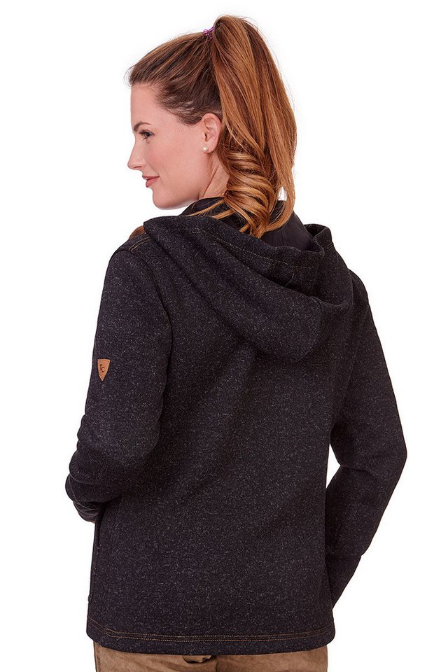 Tom Collins Outdoorbluse Strickfleecejacke Damen - RAMIRA - anthrazit, mittelgrau Bild 3