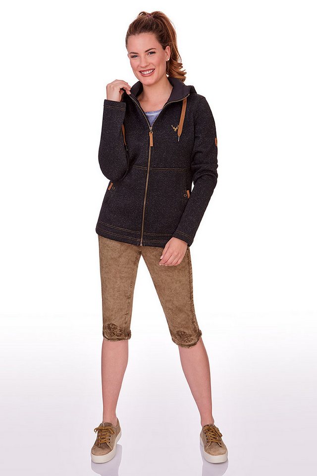 Tom Collins Outdoorbluse Strickfleecejacke Damen - RAMIRA - anthrazit, mittelgrau Bild 4