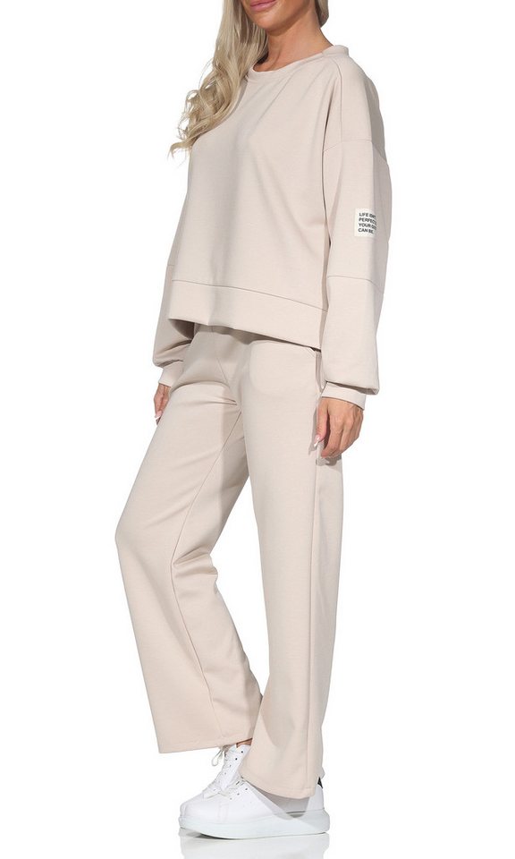 simaranda Jogginganzug Damen Jogginganzug 9 42-46 Beige