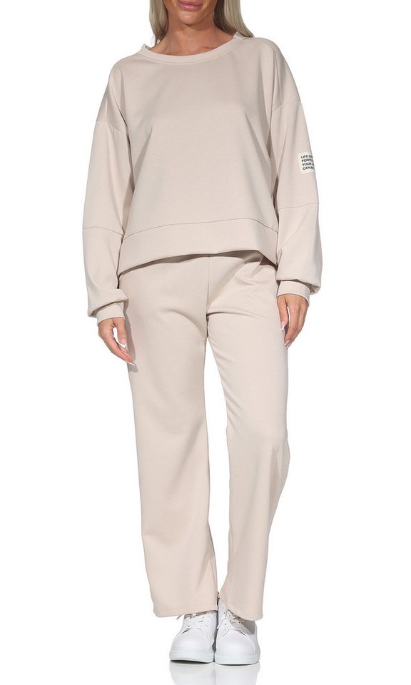 simaranda Jogginganzug Damen Jogginganzug 9 42-46 Beige Bild 4