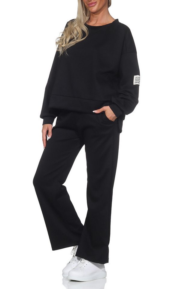 simaranda Jogginganzug Damen Jogginganzug 9 42-46 Schwarz