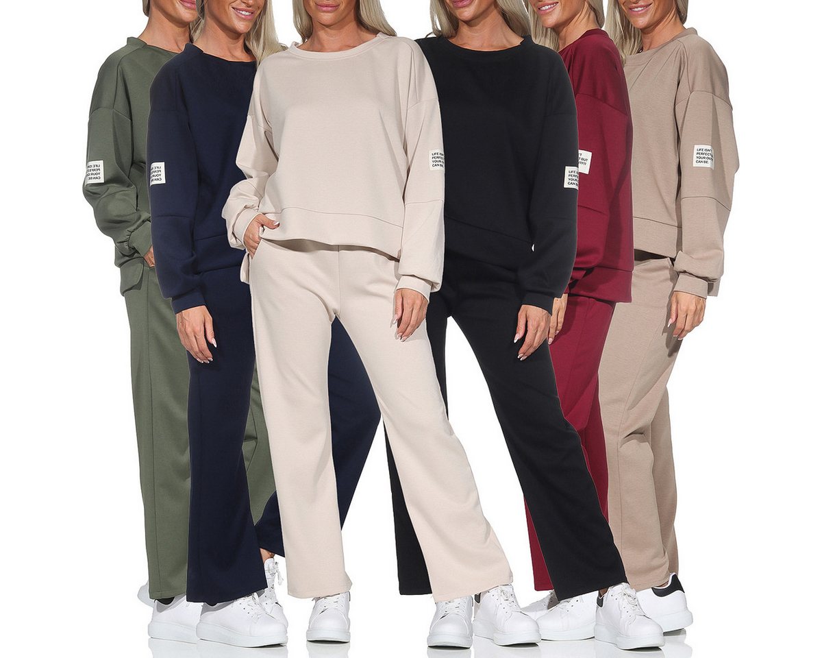 simaranda Jogginganzug Damen Jogginganzug 9 36-40 Weinrot Bild 4