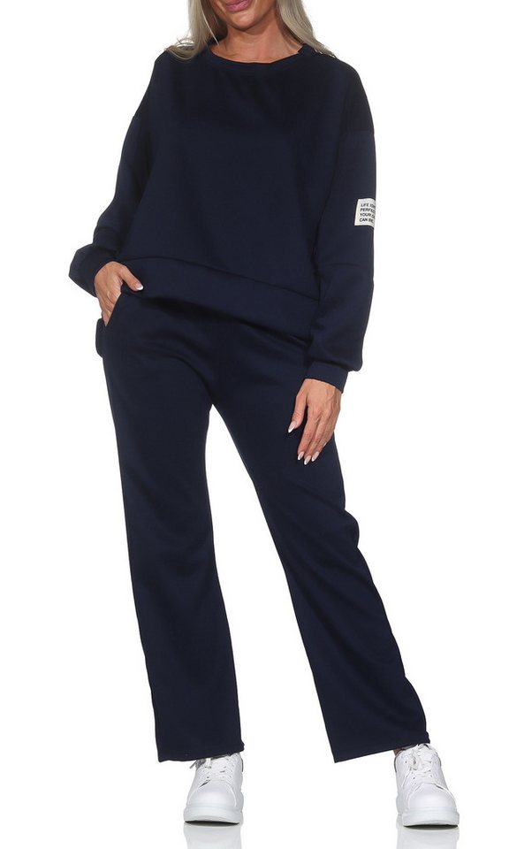 simaranda Jogginganzug Damen Jogginganzug 9 36-40 Dunkelblau Bild 2