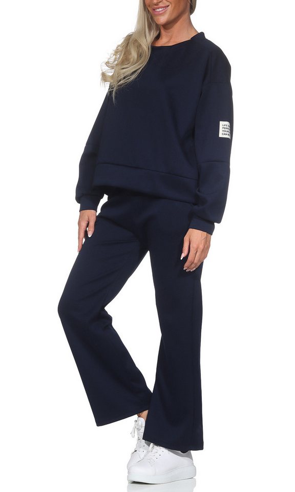 simaranda Jogginganzug Damen Jogginganzug 9 36-40 Dunkelblau Bild 3