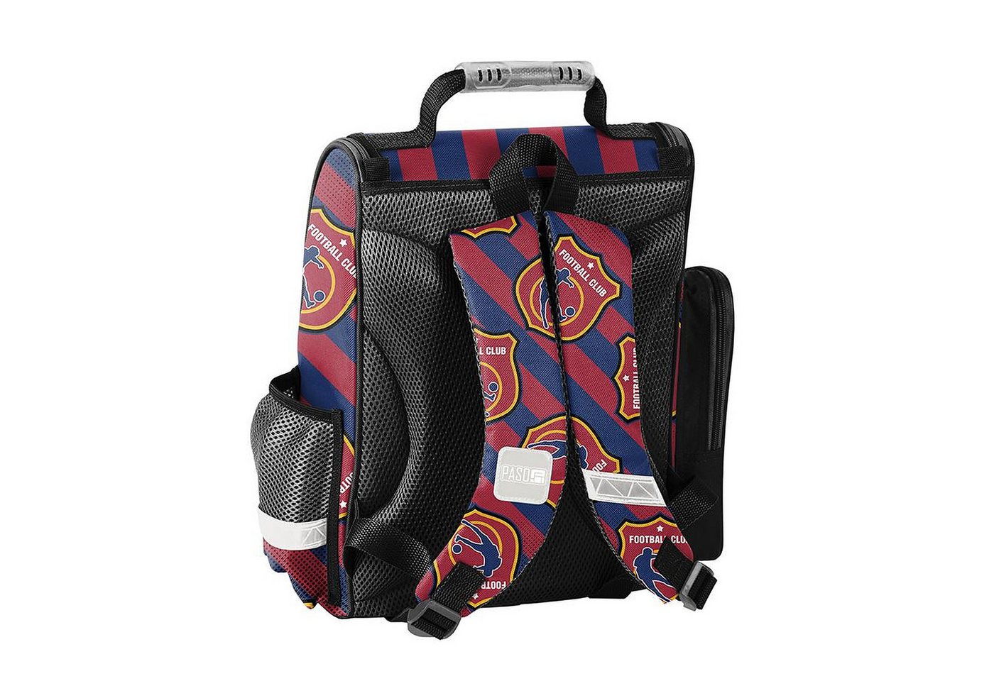 PASO Schulrucksack Mega-Set Football Club 8-tlg. (Rucksack + Turnbeutel + Federmäppchen + Lunchbox + Trinkflasche + Sporttasche + Etui + Geldbörse, 8-tlg) Bild 2