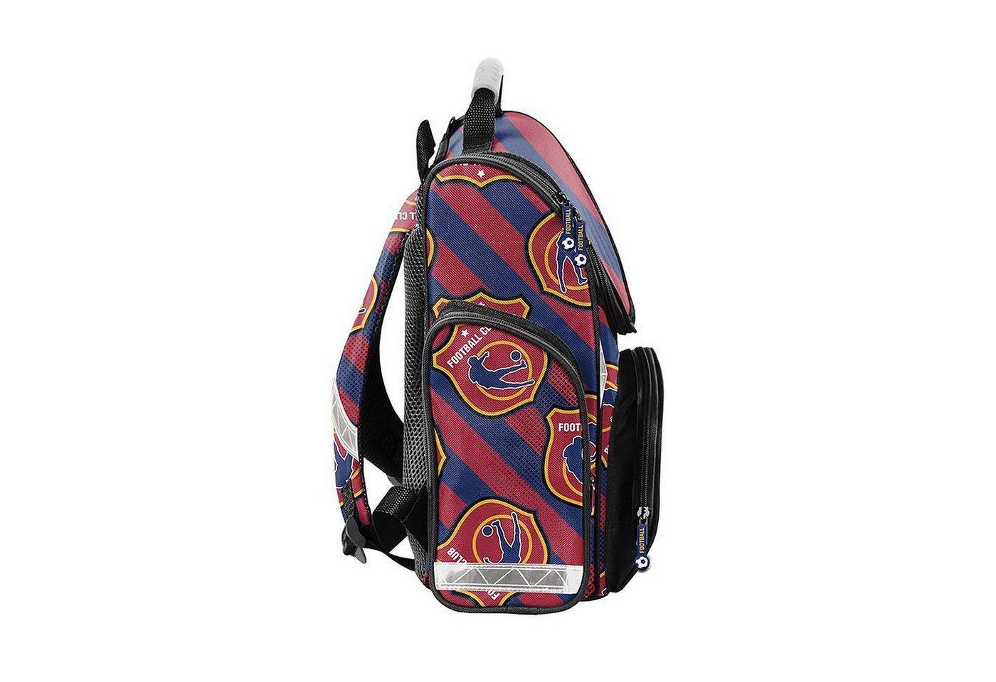 PASO Schulrucksack Mega-Set Football Club 8-tlg. (Rucksack + Turnbeutel + Federmäppchen + Lunchbox + Trinkflasche + Sporttasche + Etui + Geldbörse, 8-tlg) Bild 4