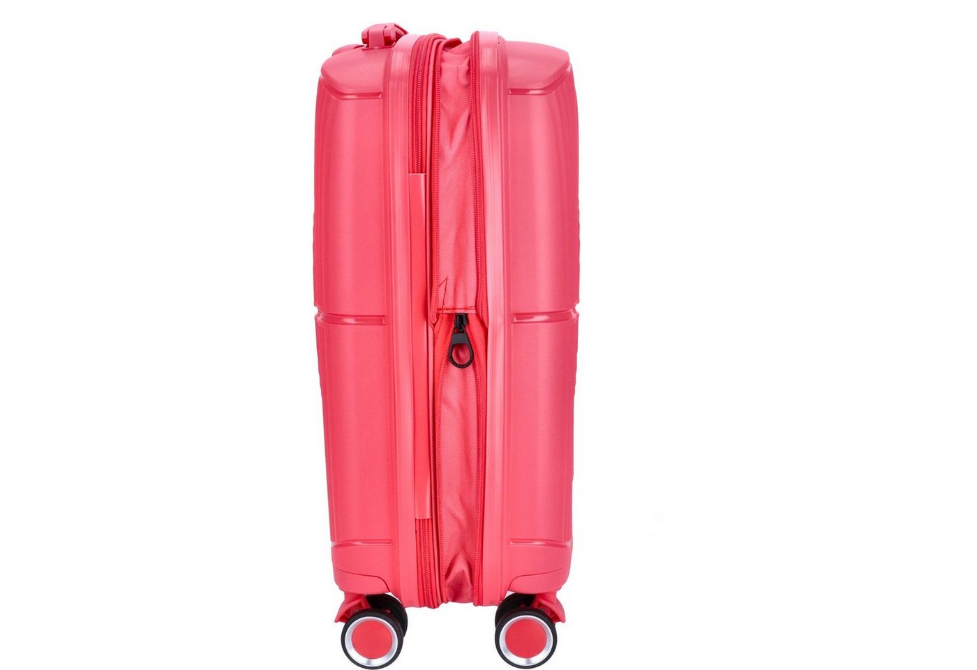 TheTrueC Koffer TheTrueC 4-Rad Trolley 55cm Valencia coral red, 4 Rollen Rollen Bild 2