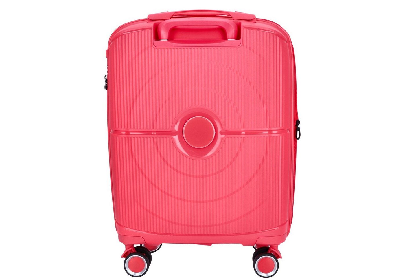 TheTrueC Koffer TheTrueC 4-Rad Trolley 55cm Valencia coral red, 4 Rollen Rollen Bild 3
