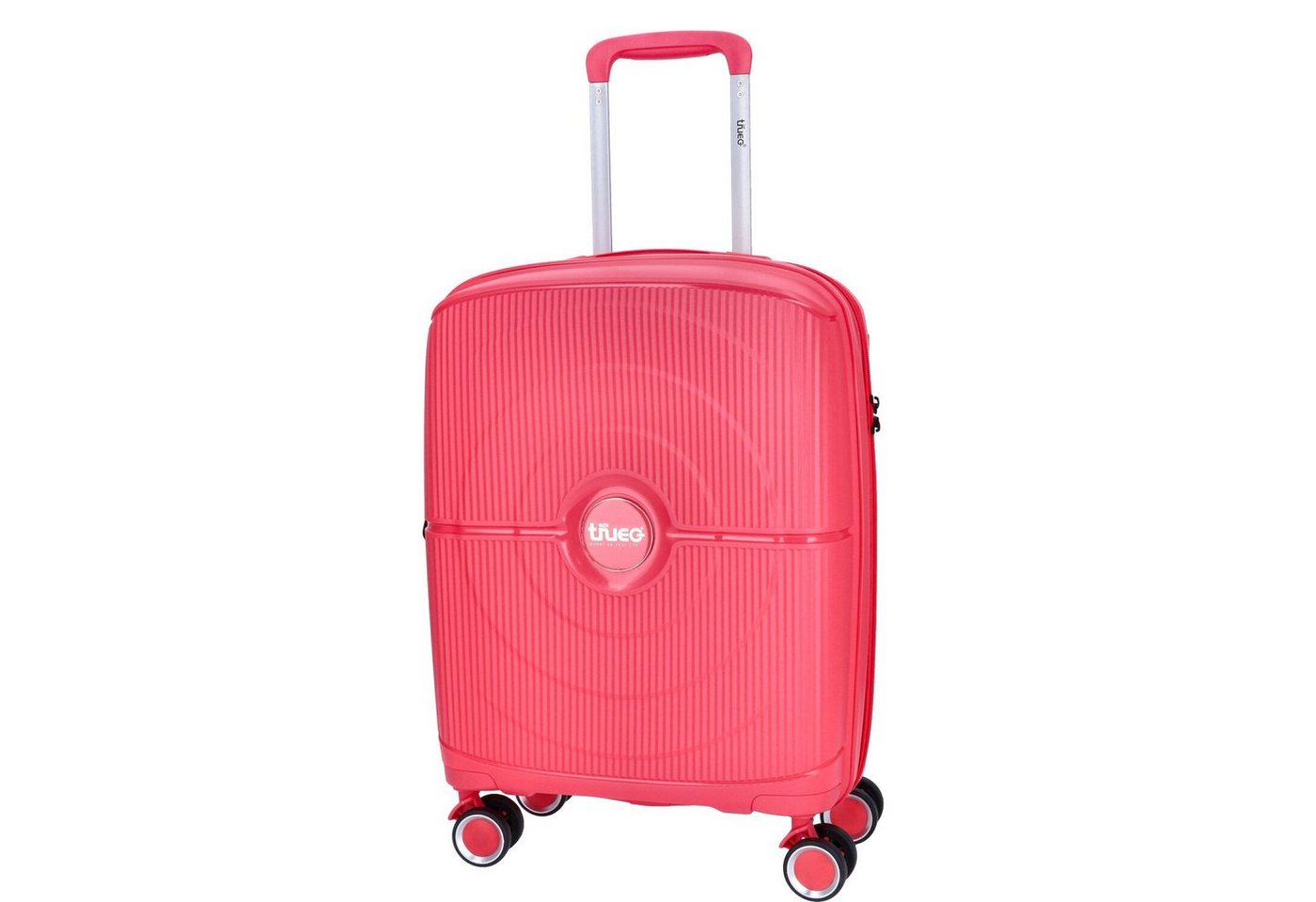 TheTrueC Koffer TheTrueC 4-Rad Trolley 55cm Valencia coral red, 4 Rollen Rollen Bild 4