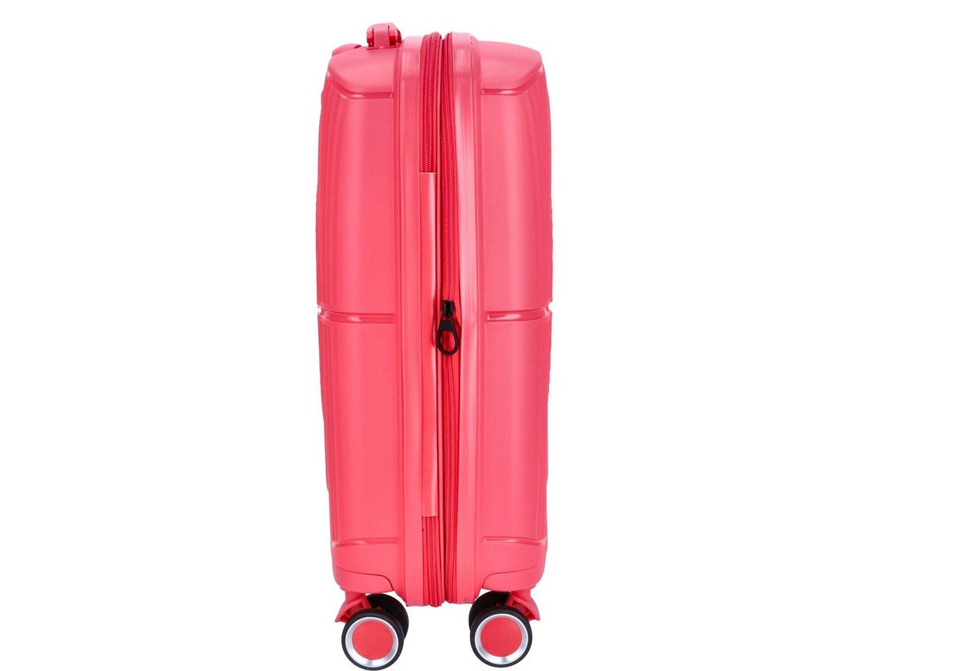 TheTrueC Koffer TheTrueC 4-Rad Trolley 55cm Valencia coral red, 4 Rollen Rollen Bild 5