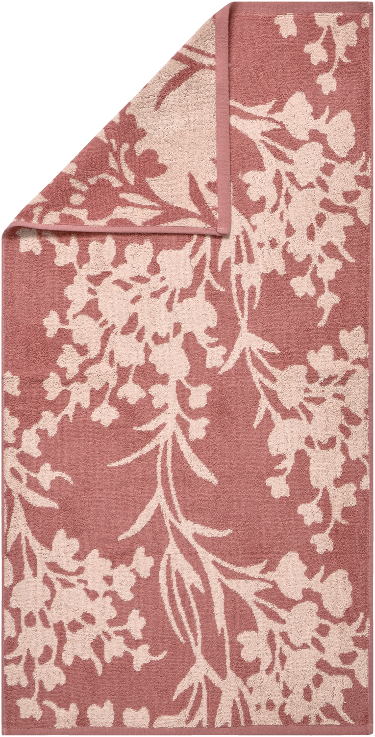 LIVARNO® Frottier-Handtücher, 2 Stück, 50 x 100 cm (Blume)