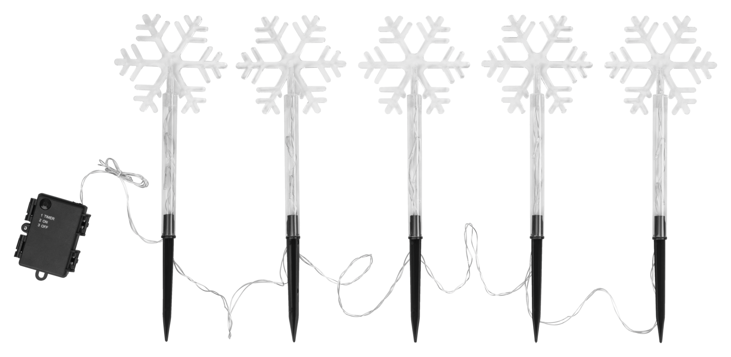 LIVARNO® LED-Leuchtstäbe (Schneeflocke)