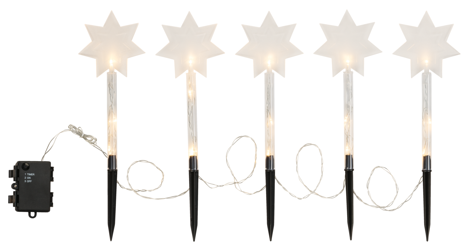 LIVARNO® LED-Leuchtstäbe (stern mit stiel)