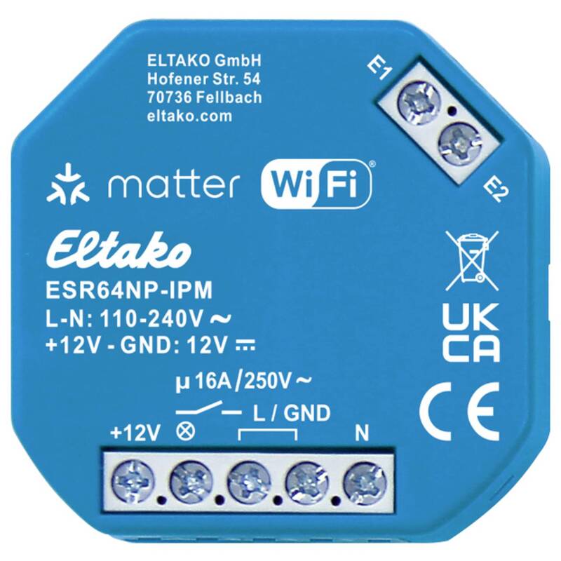 [neuwertig] B-ware Eltako Stromstoß-schaltrelais Relais Esr64np-ipm Smart Home Blau Ip Matter Wifi
