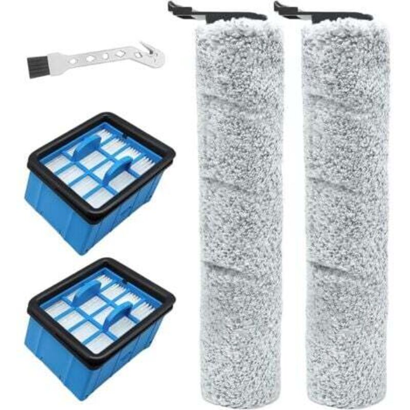 Fenoplastica Ersatzbürstenwalzen Und Hepa-filter Für Den Kabellosen Handstaubsauger Bissell 3912n 4046 (2 Bürstenwalzen + 2 Hepa-filter + 1 Reinigungsbürste)