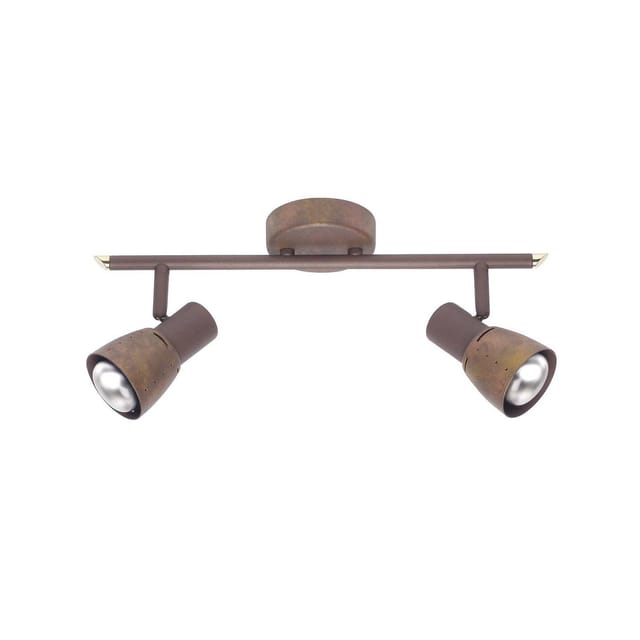 BRILLIANT Lampe Lava Spotrohr 2flg altkupfer 2x R50, E14, 40W, geeignet für Reflektorlampen (nicht enthalten) Köpfe schwenkbar