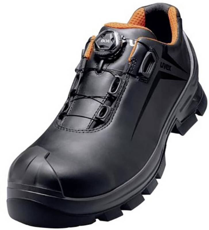 [neuwertig] B-ware Uvex Sicherheitshalbschuh Arbeitsschuhe Schutzschuhe S3 Gr43 Schwarzorange 1 St.