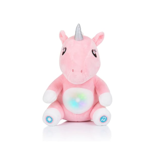Chipolino Plüschtier Musik Spieluhr, drei verschiedene Schlaflieder, Nachtlicht pink