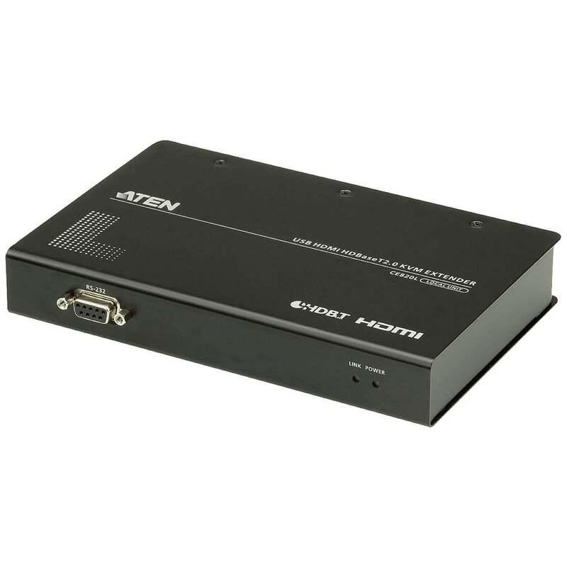 [neuwertig] B-ware Aten Kvm Umschalter Extender Verlängerung Ce820-ata-g Hdmi 4k 100 M Schwarz Set