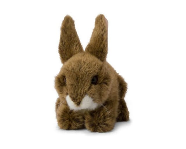 WWF - Plüschtier - Feldhase (19cm, liegend) Hase lebensecht Kuscheltier Stofftier Rabbit