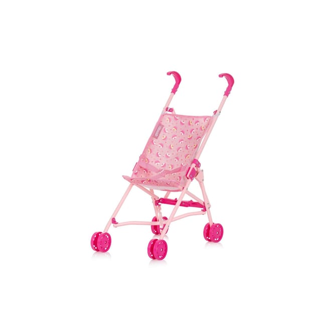 Chipolino Puppenbuggy Lily klappbar, Doppelräder, ab 3 Jahren, Schiebehöhe 57 cm rosa