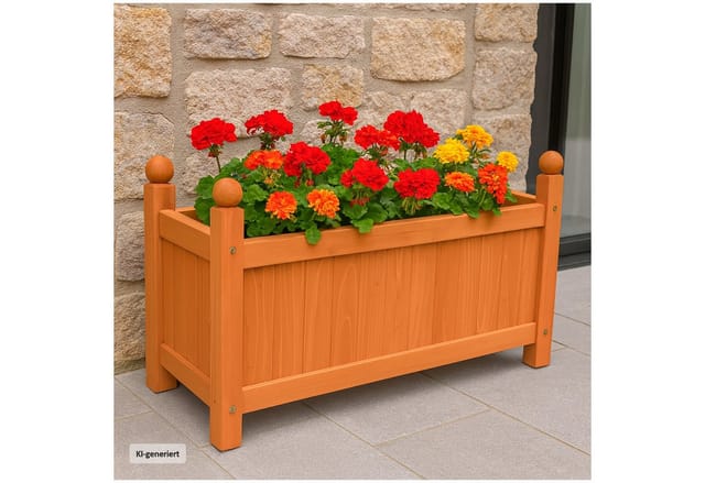 HTI-Living Blumenkasten 60 cm braun Heidi
