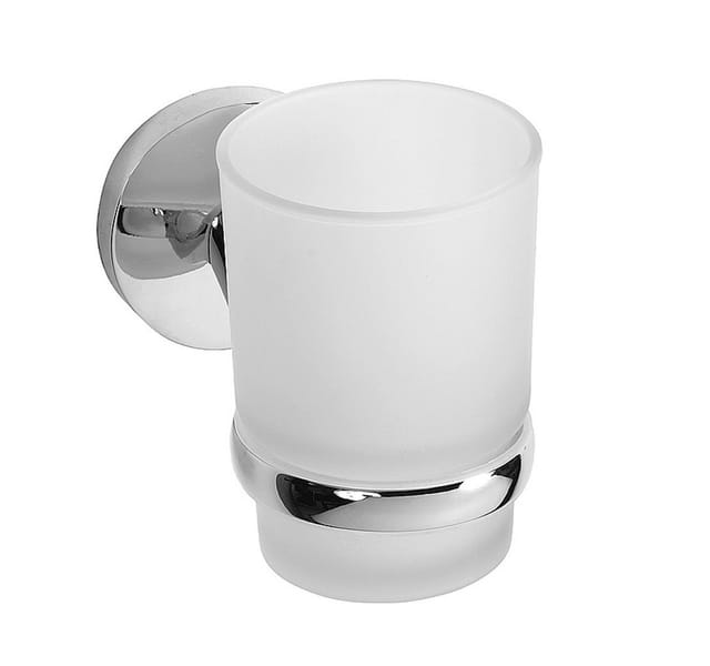 Brillantbad BALFA Glashalter mit Glas Zink Chrom poliert für Bad & Küche >> zum Bohren
