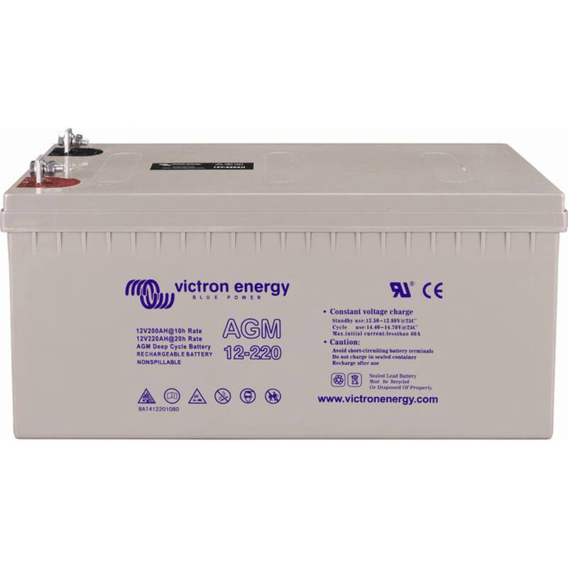 [neuwertig] B-ware Victron Batterie Akku Agm Deep Cycle 12v 110ah Zyklenfest Bleiakku Schwarz