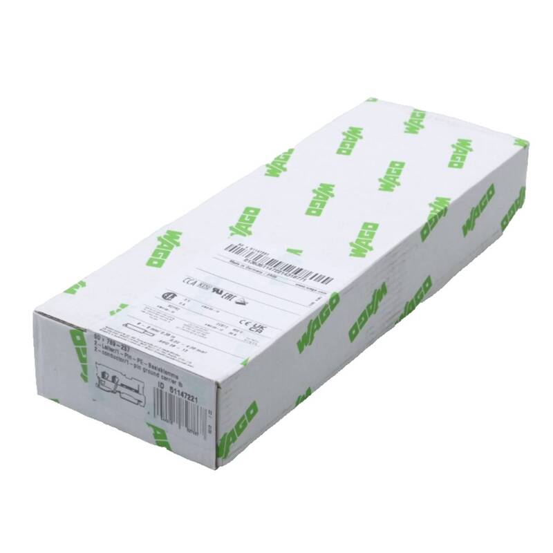 [neuwertig] B-ware Wago X-com-2l-1pin-pe-basiskl Klemme Anschluss Grün Gelb 50st