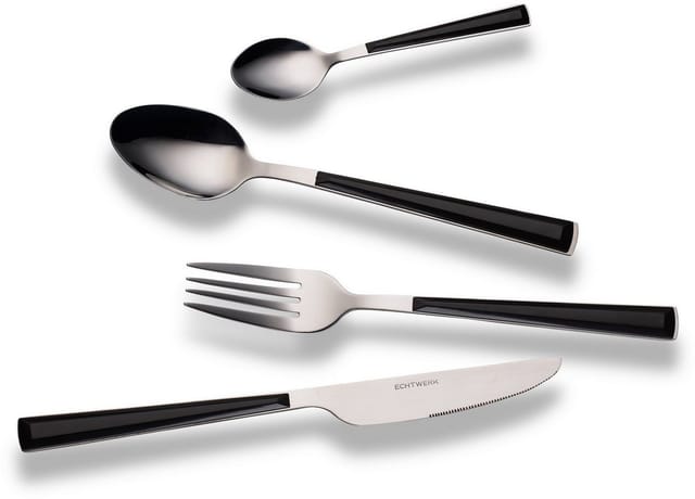 ECHTWERK Besteck Set "Basic" 16tlg black