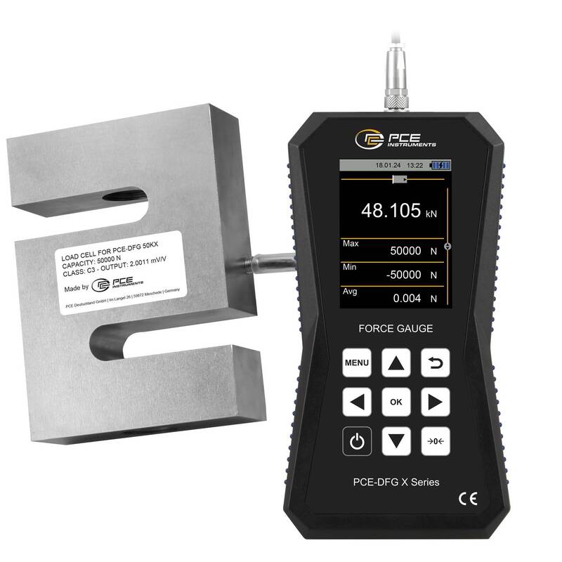 [neuwertig] B-ware Pce Instruments Kraftmessgert Dynamometer Messgert 50 Kn Externer Sensor